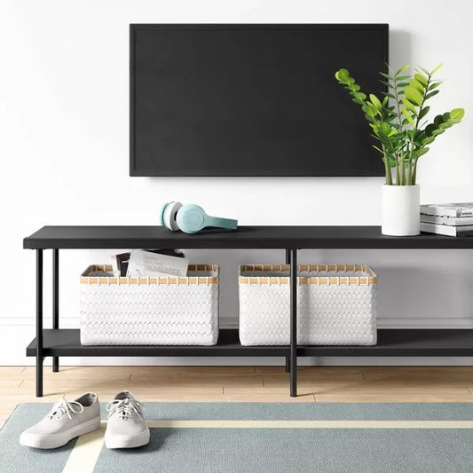Wood and Metal Dorm TV Stand for TVs up to 60" Natural - Room Essentials