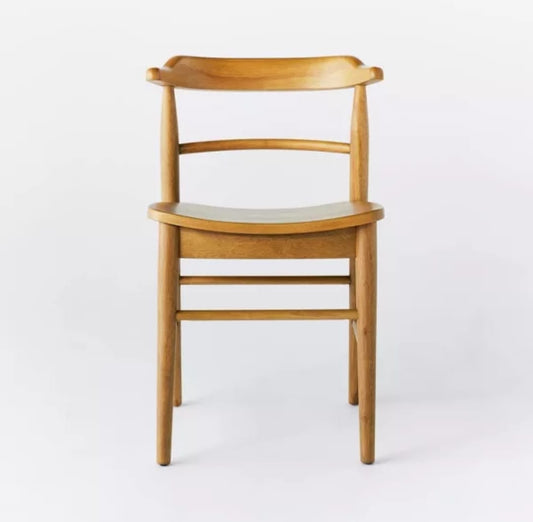2-Pack Kaysville Curved Back Wood Dining Chairs, Natural - Threshold designed with Studio McGee.