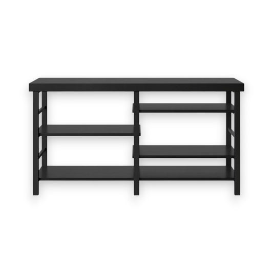 Adjustable Storage Dorm TV Stand for TVs up to 50" Black Wood Grain Finish - Room Essentials - Yalz Store