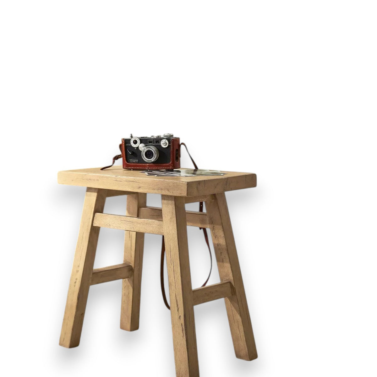Thatcher Wood Stool Natural - Threshold designed with Studio McGee - Yalz Store