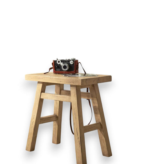 Thatcher Wood Stool Natural - Threshold designed with Studio McGee - Yalz Store
