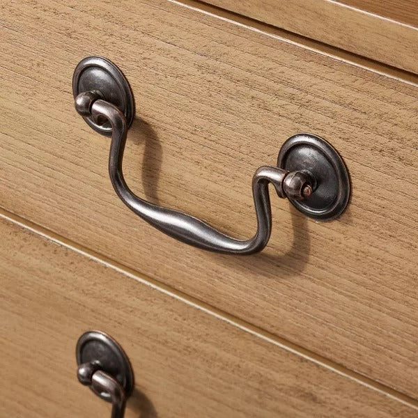 Elmira Nightstand Brown (KD) - Threshold designed with Studio McGee: 2 Drawers, Wood Veneer, Open Shelf