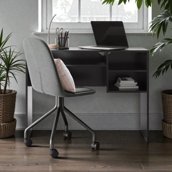 Student Writing Dorm Desk with Storage Black - Room Essentials - Yalz Store