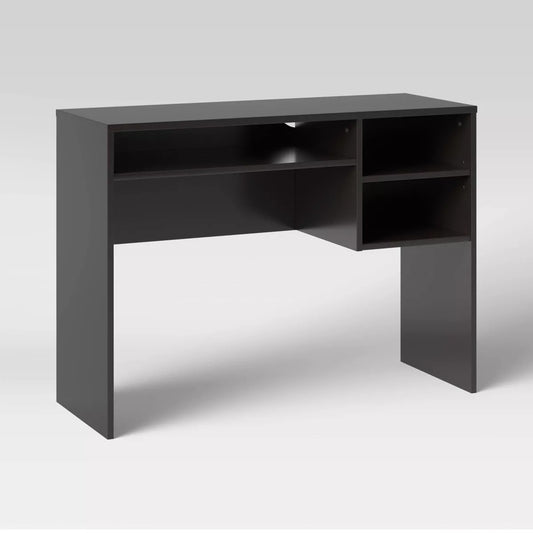 Student Writing Dorm Desk with Storage Black - Room Essentials