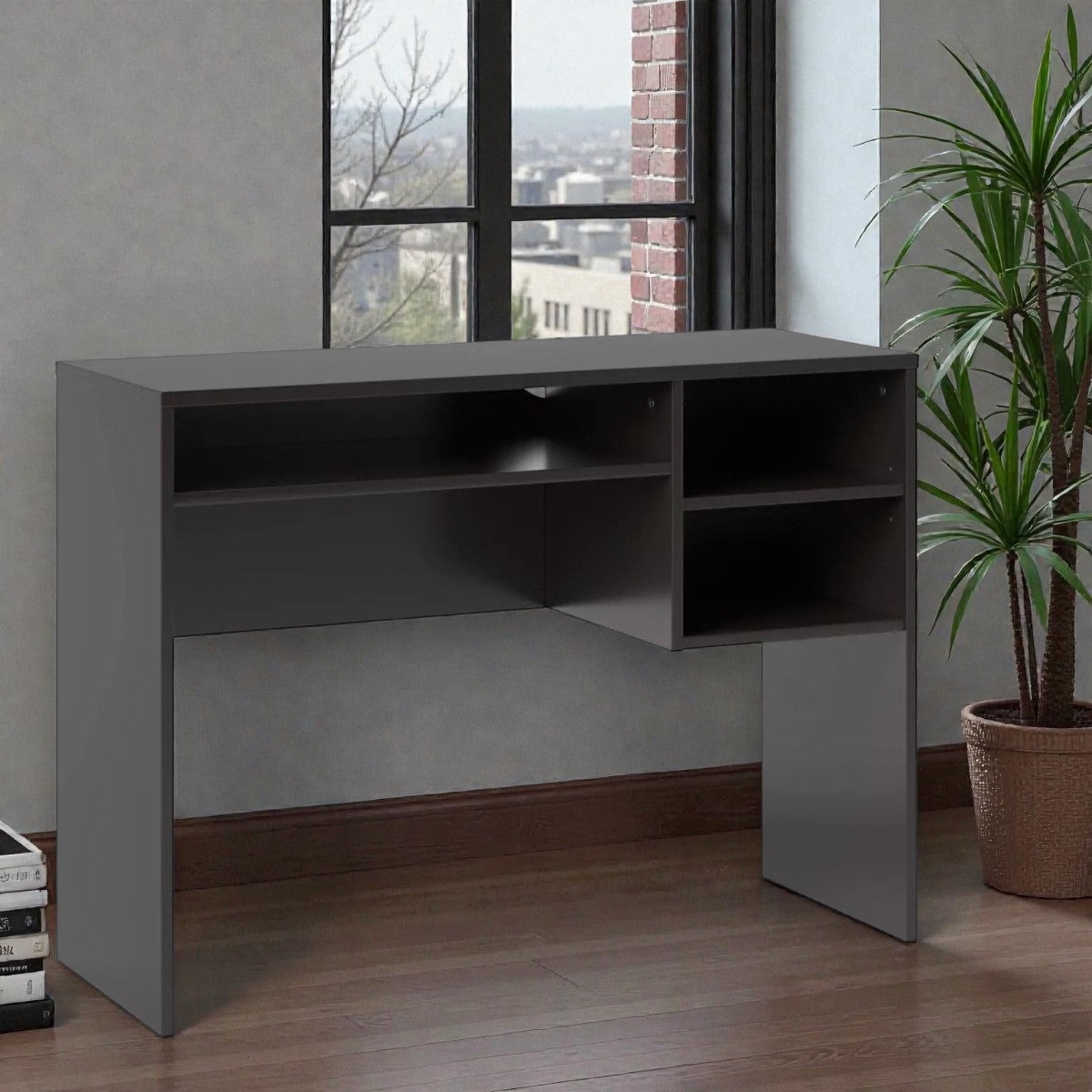 Student Writing Dorm Desk with Storage Black - Room Essentials - Yalz Store