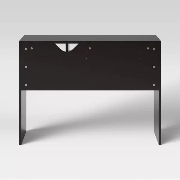 Student Writing Dorm Desk with Storage Black - Room Essentials