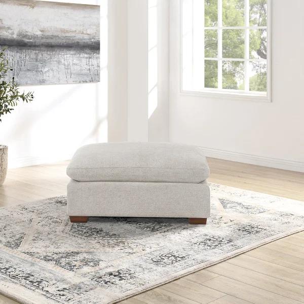 LOWELL FABRIC OTTOMAN