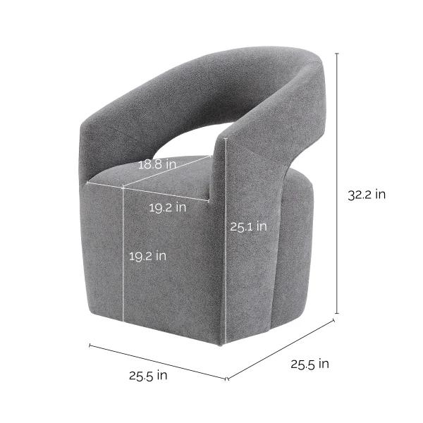 ALIVIA GRAY DINING CHAIR