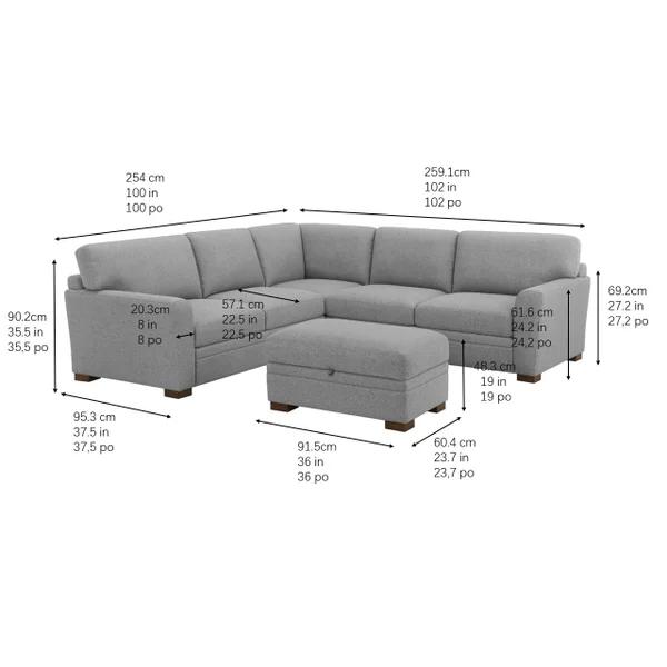 LANGDON FABRIC SECTIONAL