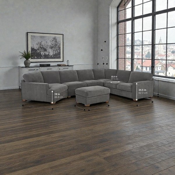 MERRAN FABRIC SECTIONAL - Yalz Store