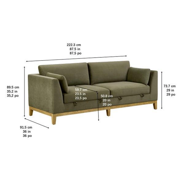 MOKENA FABRIC SOFA WITH