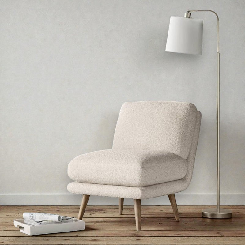 Harper Faux Fur Slipper Chair - Yalz Store