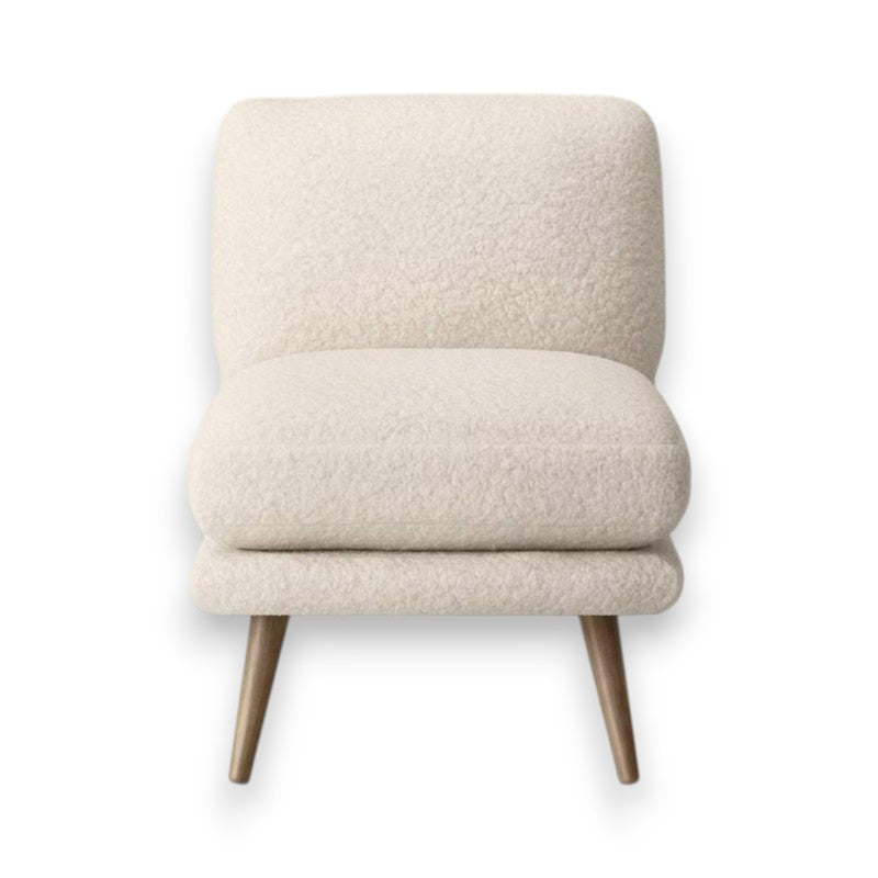 Harper Faux Fur Slipper Chair - Yalz Store