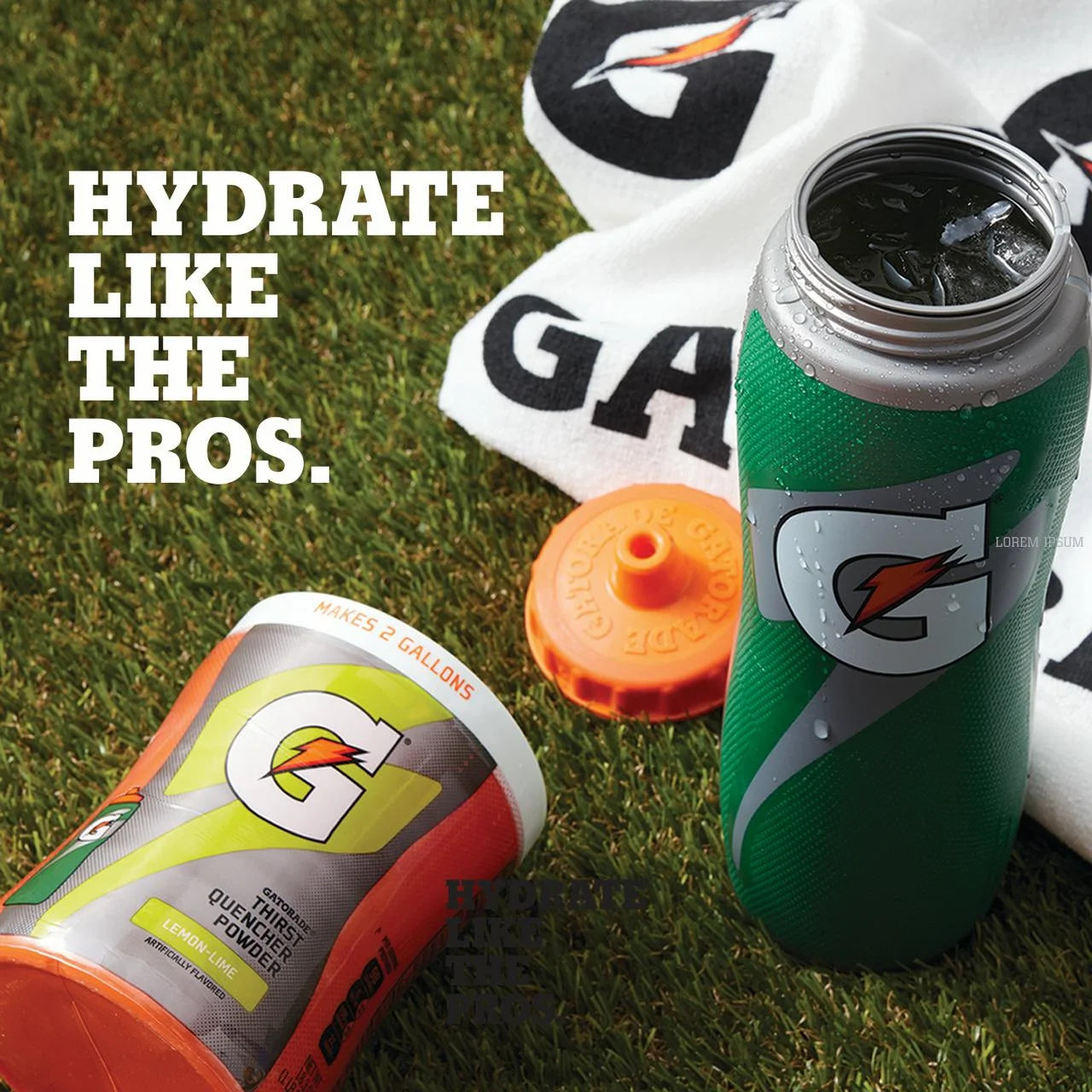 Gatorade 32oz Gator-skin Bottle, Green, One Size