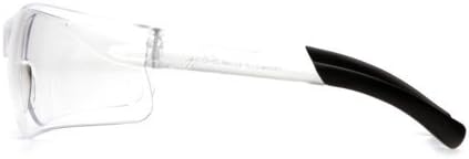 Protective Safety Glasses, Black Frame, Indoor-Outdoor Mirror Lens