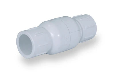 High-Performance 1/2-Inch PVC Inline Spring Check Valve - 150 PSI Non-Return Valve for Potable Water