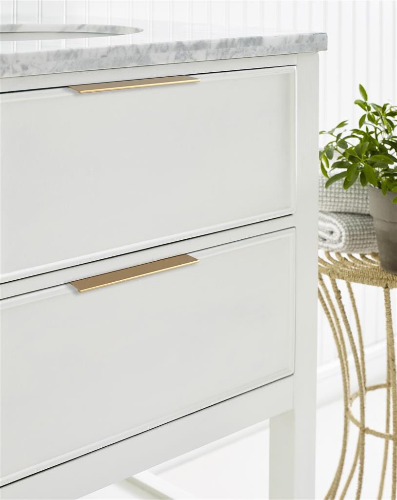 128mm Cabinet Edge Pull Handle – Modern Drawer Pull for Kitchen and Furniture - Yalz Store