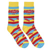 Crazy Socks Candy Snack Novelty Crew Socks 4 Pack Funny Unisex Adult Large