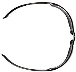 Protective Safety Glasses, Black Frame, Indoor-Outdoor Mirror Lens