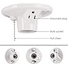 Medium Base Porcelain Lampholder with Integrated Pull Chain and Outlet – Heavy-Duty Ceiling Light Socket - Yalz Store