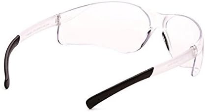 Protective Safety Glasses, Black Frame, Indoor-Outdoor Mirror Lens