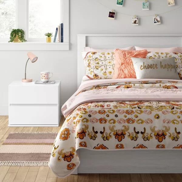 2 Drawer Modular Dorm Nightstand White - Room Essentials