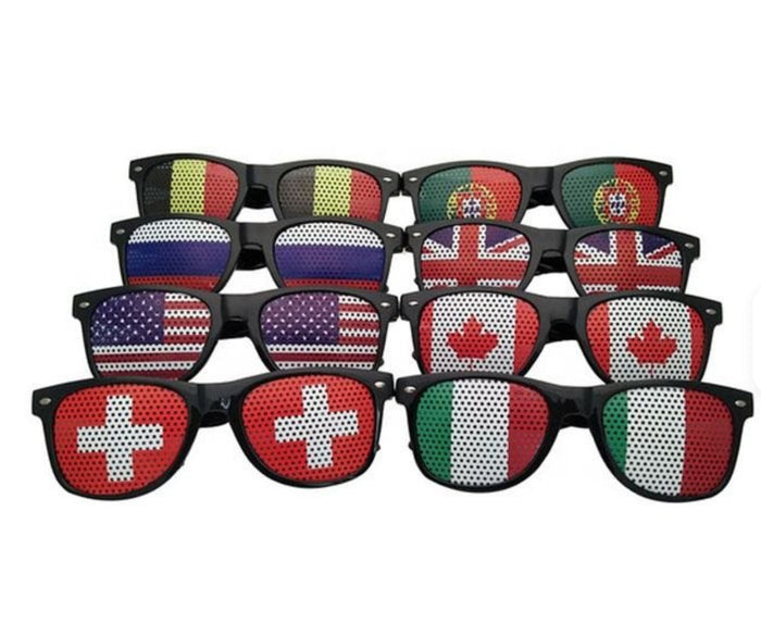 National Flag Party Sunglasses 2026 Soccer Event Novelty Glasses