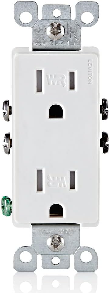 Modern Tamper-Resistant Decorative Outlet – 15A 125V Residential Grade Wall Receptacle - Yalz Store