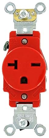 Heavy-Duty Industrial Grade Single Outlet - 20A 125V Tamper-Resistant Red Receptacle - Yalz Store