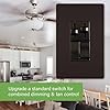 Dual Function Premium Wall Controller – Integrated Lighting Dimmer & Multi-Speed Fan Switch - Yalz Store