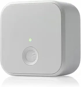 August Home Connect Wi-Fi Bridge, Remote Access, Alexa Integration for Your August Smart Lock, white, 1.5 x 2.4 x 2.4"