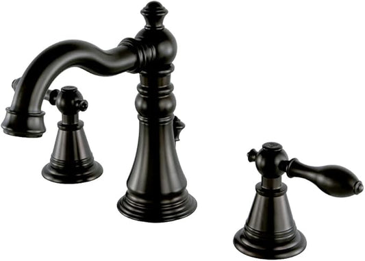 Kingston Brass FSC1975AL English Classic Widespread Lavatory Faucet, 5-5/16" Spout Reach, Oil Rubbed Bronze