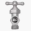 Heavy-Duty Celcon Hose Bibb - 3/4 Inch MIP Inlet to MHT Outlet - Corrosion-Resistant Outdoor Spigot