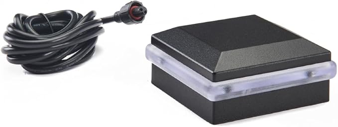 Trex LED Aluminum Post Cap Light, BKALCAPLED25, Charcoal Black/Classic White/Bronze