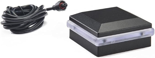 Trex LED Aluminum Post Cap Light, BKALCAPLED25, Charcoal Black/Classic White/Bronze