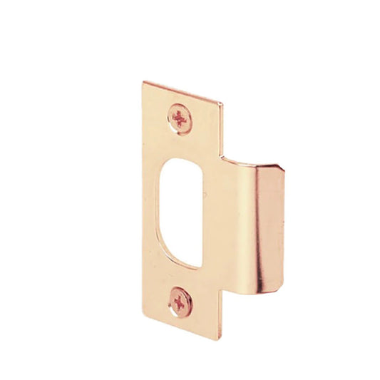 Generic Standard T-Strike Door Strike Plate – Stainless Steel, Brass Plated, 2-1/8 in. Hole Spacing - Yalz Store