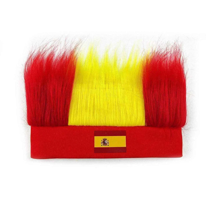 World Cup 2026 Fan Wig Headband Set - 2PCS Soccer Party Hair Accessories for Spain