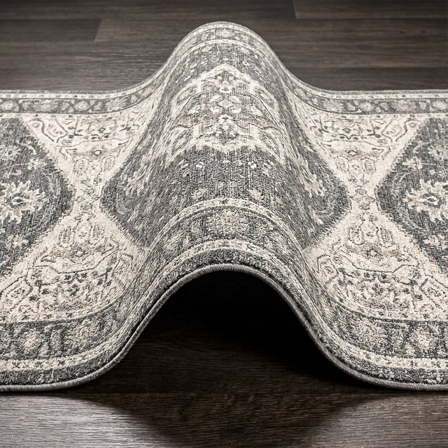 Washable Gray Runner Rug – 2' × 6' – Non-Slip Low-Profile Design– Limited Time Offer – Free Shipping USA - Yalz Store