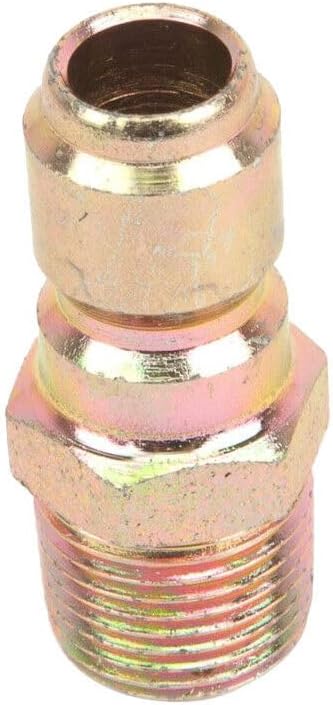 3/8-Inch MNPT High-Pressure Brass Quick Coupler Plug – 4200 PSI