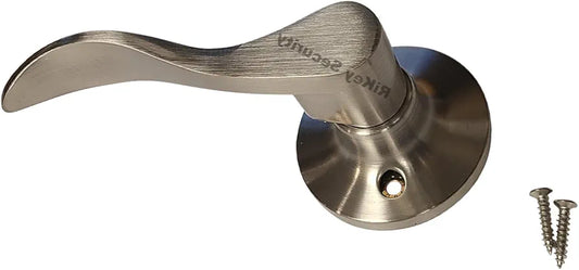 Satin Nickel Stationary Door Lever Handle – New Wave Style, Left Handed