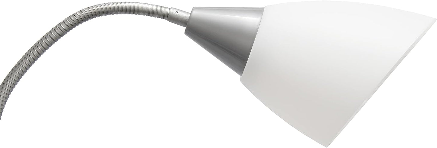 Simple Designs LF2006-SDM 67" Contemporary Multi Head Medusa 5 Light Adjustable Gooseneck Silver Floor Lamp with Primary Dark Multicolored Shades for Kids Bedroom Playroom Living Room Office