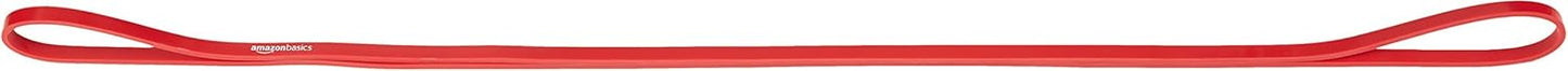 Amazon Basics Resistance Pull Up Band, 1/2 Inches (10 to 35 Pounds), Red