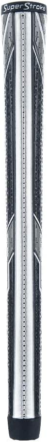 SuperStroke Cross Comfort Golf Club Grip, Gray/Black (Midsize) | Soft & Tacky Polyurethane That Boosts Traction | X-style Surface & Non-Slip | Swing Faster & Square the Clubface More Naturally