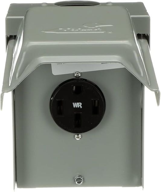 MIDWEST U054P â€¢ Weatherproof Temporary RV Outlet â€¢ 50A 14-50 RWR â€¢ Power Supply â€¢ Volts AC: 120/240V â€¢ Fully Compliant