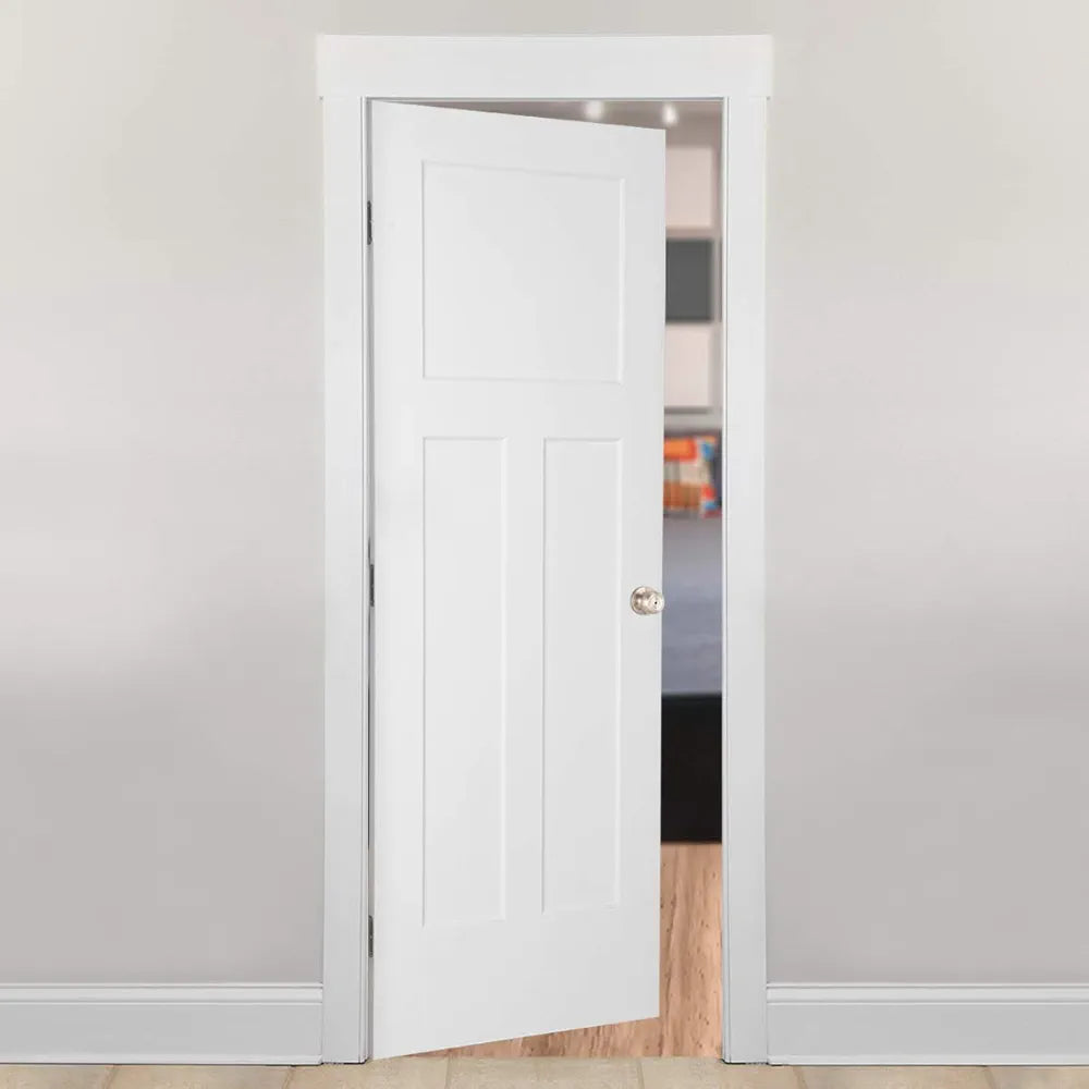 Bedroom/Bathroom Door Knob with Privacy Lock – Coastal Style, Satin Nickel