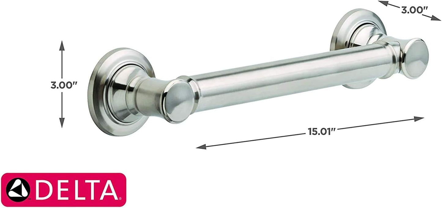 Delta Faucet 41612 Traditional Grab Bar, 12", Polished Chrome