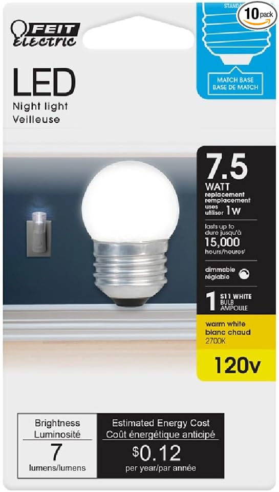 Feit Electric LED S11 E26 SW 7.5W