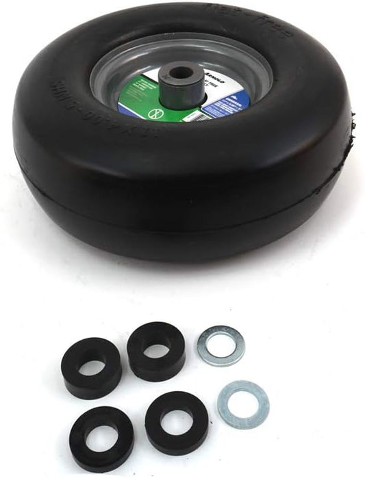 Arnold 490-325-0052 11" x 4.00"-5" Flat Free RZT Lawn Mower Wheel Assembly