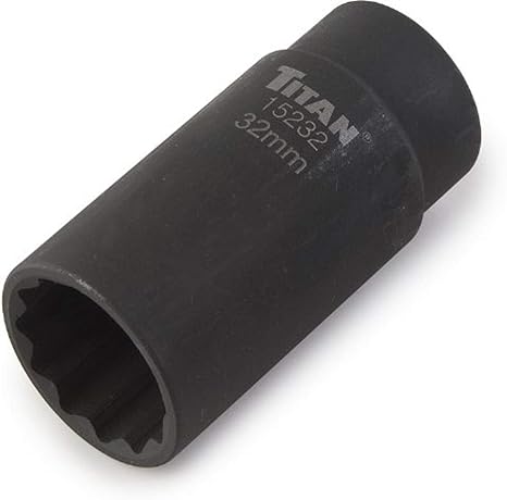 1-1/8" Deep Impact Socket - 6-Point Hex Drive Heavy Duty Steel Tool