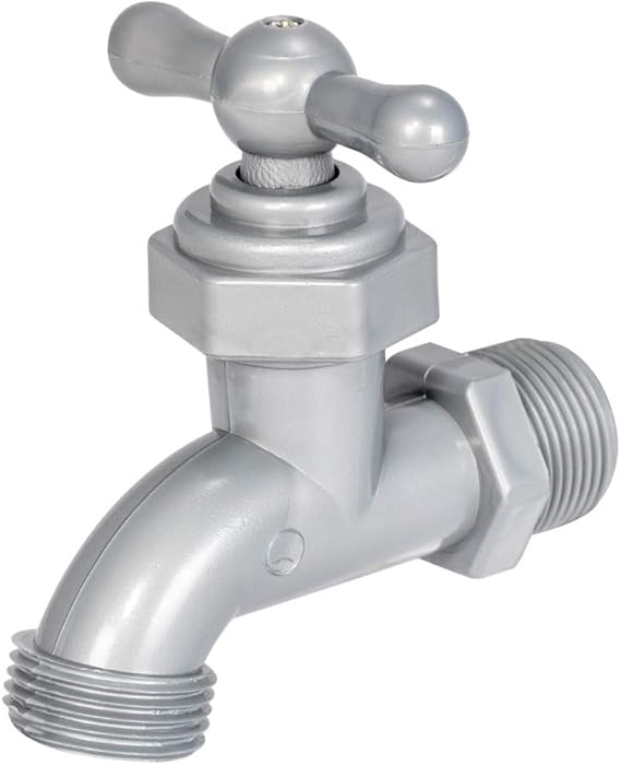 Heavy-Duty Celcon Hose Bibb - 3/4 Inch MIP Inlet to MHT Outlet - Corrosion-Resistant Outdoor Spigot